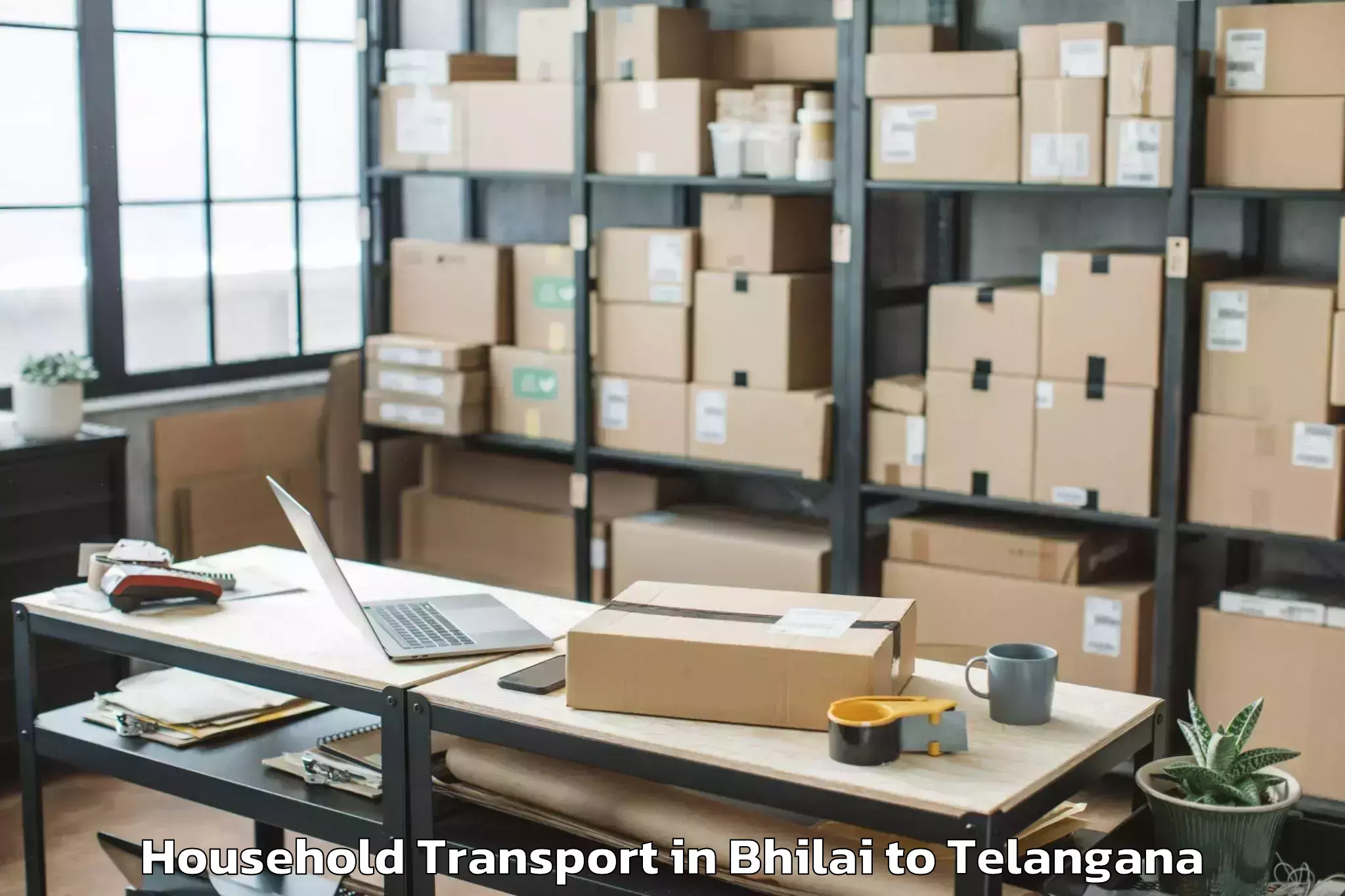 Top Bhilai to Jagtial Household Transport Available